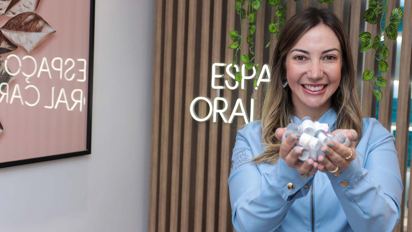 Aqui no espaço Oral Care...Drª Marina